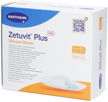 Hartmann Zetuvit Plus Silicone Border 8x8 cm (10 Stk.)