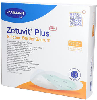 Hartmann Zetuvit Plus Silicone Border Sacrum 23x23 cm (10 Stk.)