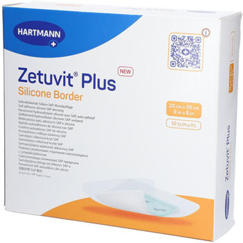 Hartmann Zetuvit Plus Silicone Border 20x20 cm (10 Stk.)