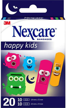 3M Nexcare Happy Kids Pflasterstrips Monster 2 Größen (20 Stk.)