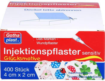 Gothaplast Injektionspflaster Glücksmotive 2 x 4cm (400 Stk.)