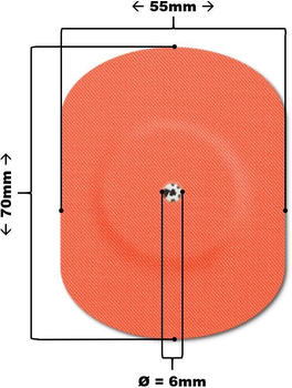 MySweetStitch Fixierpflaster Libre 1 & 2 Overpatch oval coral (10 Stk.)