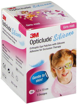 3M Opticlude 3M Silicone girls midi 5,3x7 cm (50 Stk.)