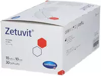 Zetuvit Saugkompressen Unsteril 10x10 cm 30 St