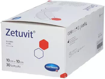 Adequapharm Zetuvit Saugkompressen unsteril 10x10 cm (30 Stk.)