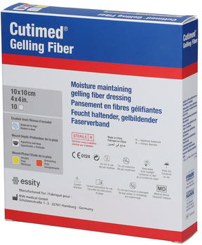 BSN Medical Cutimed Gelling Fiber Kom.10x10 cm Hydrofaserverb. (10 Stk.)