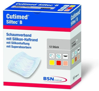 BSN Medical Cutimed Siltec B Schaumverb.7x10 cm oval (12 Stk.)
