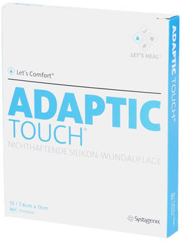 Docpharm Adaptic Touch 7,6x11 cm nichthaft.Sil.Wundauflage (10 Stk.)