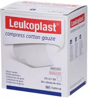 Leukoplast Compress Cotton Gauze Ste 10x10 12f 20X5 St 25X2 St