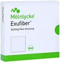 Exufiber 10x10 cm Gel-Faserverband 10 St