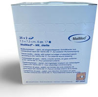 MaiMed Mullkompressen steril 8- lagig 25x2 St&uuml;ck - 7,5 cm x 7,5 cm 25X2 St