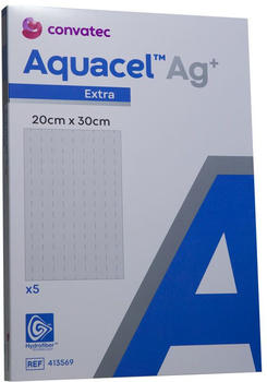 ConvaTec Aquacel Ag+ Extra 20 x 30 cm Kompressen (5 Stk.)