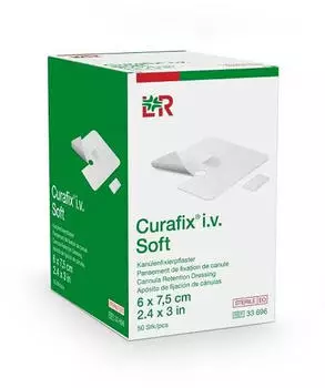 Lohmann & Rauscher Curafix i.v. Soft Kanülenpflaster 6 x 7.5 cm (50 Stk.)