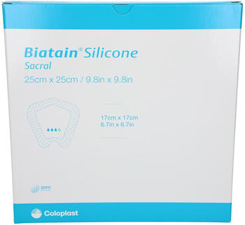 Coloplast Biatain Silicone Schaumverband Sakrum groß 25x25cm (5 Stk.)