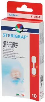 Trusetal Verbandstoffwerk Sterigrap Wundnahtstreifen 8x32 mm Knochenform (10 Stk.)