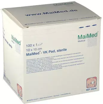 MaiMed Maimed VK Pad Vlieskompressen steril 10x10 cm (100 Stk.)