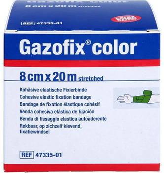 BSN Medical Gazofix color Fixierbinde kohäsiv 8 cmx20 m grün
