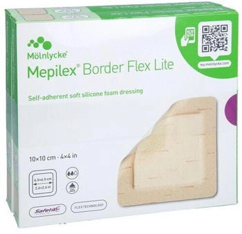 M&ouml;lnlycke Mepilex Border Flex Lite Schaumverband 10x10 cm 5 St