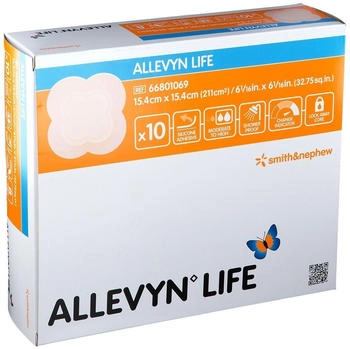 Smith & Nephew Allevyn Life 15,4x15,4 cm Silikonschaumverband 10 St
