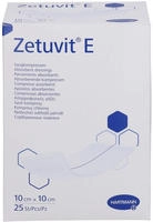 Zetuvit E Saugkompressen Steril 10x10 Cm 25 St