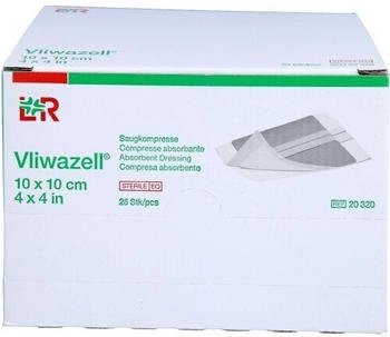 1001 Artikel Medical Vliwazell Saugkompressen steril 10x10 cm 25 St