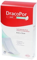Dracopor Sensitiv 8x15 cm steril m.Silik 20 St
