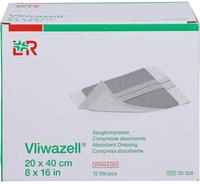 Vliwazell Saugkompressen Steril 20x40 cm 12 St
