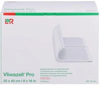 Vliwazell Pro Superabsorb.kompr.steril 20x40 Cm