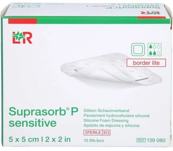 ToRa Suprasorb P sensitive PU-Schaumv.bor.lite 5x5cm 10 St