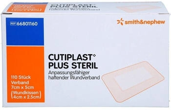 Eurim-Pharm Cutiplast Plus steril 5x7 cm Verband 110 St