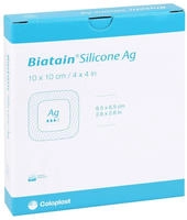 Biatain Silicone Ag Schaumverband 10x10 5 St