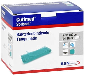 ToRa Cutimed Sorbact Tamponaden 2 x 50 cm (24 Stk.)