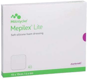 ToRa Mepilex Lite Schaumverband 15 x 15 cm ster (5 Stk.)
