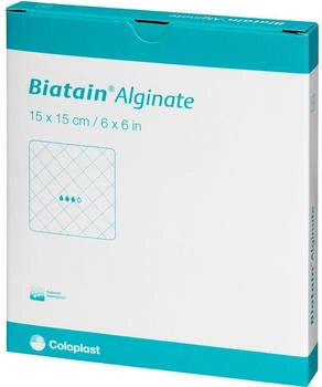 Coloplast Biatain Alginate Kompressen 15x15 cm (10 Stk.)