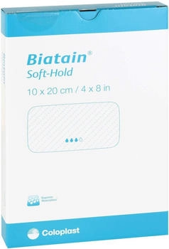 Avitamed Biatain Schaumverband 10x20 cm sanft haftend (5 Stk.)