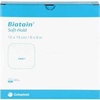 B2B Medical Biatain Schaumverband 15x15 cm sanft haftend (5 Stk.)