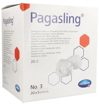 B2B Medical Pagasling Mulltupfer steril Gr&ouml;&szlig;e 3 pflaumengro&szlig; (20 x 5 Stk.)