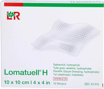 Eurim-Pharm Lomatuell H Salbentüll 10x10 cm steril (10 Stk.)