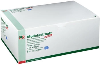 Lohmann & Rauscher Mollelast haft latexfrei 10cmx20m gedehnt blau (6 Stk.)