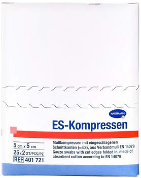 ToRa Es-Kompressen steril 5x5 cm 8fach 25X2 St