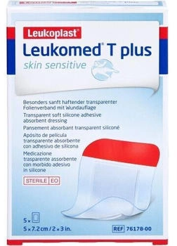 BSN Medical Leukomed T plus skin sensitive steril 5x7,2 cm 5 St