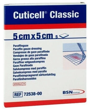 1001 Artikel Medical Cuticell Classic Wundgaze 5x5 cm 5 St