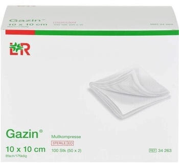 B2B Medical Gazin Mullkomp.10x10 cm steril 8fach 50X2 St