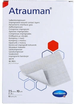 B2B Medical Atrauman 7,5x10 cm steril Kompressen 10 St