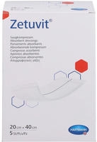 Zetuvit Saugkompressen Steril 20x40 cm 5 St