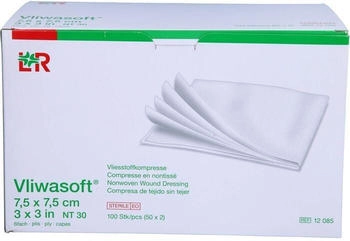 +Prisoma Vliwasoft Vlieskompressen steril 7,5x7,5 cm 6l. 50X2 St