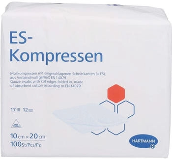 ToRa Es-Kompressen unsteril 10x20 cm 12fach 100 St