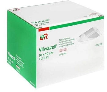 +Prisoma Vliwazell Saugkompressen steril 10x10 cm 25 St