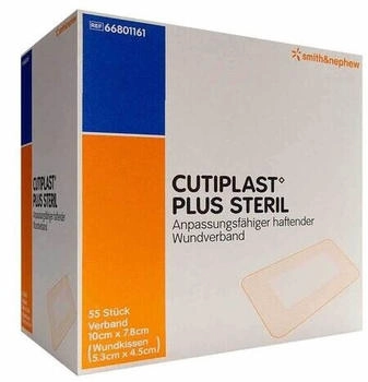 B2B Medical Cutiplast Plus steril 7,8x10 cm Verband 55 St