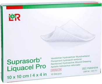 Lohmann & Rauscher Suprasorb Liquacel Pro 10x10 cm Kompressen 10 St